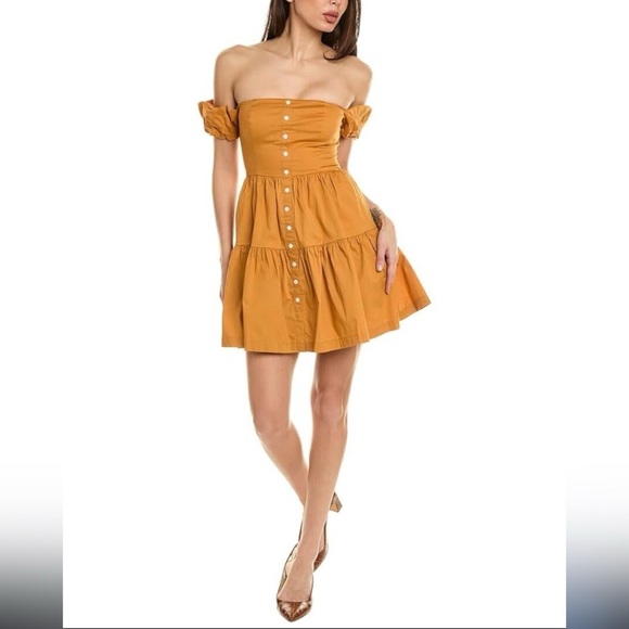STAUD
Elio Off-Shoulder Mini Dress Size 00 $502 - Picture 1 of 7